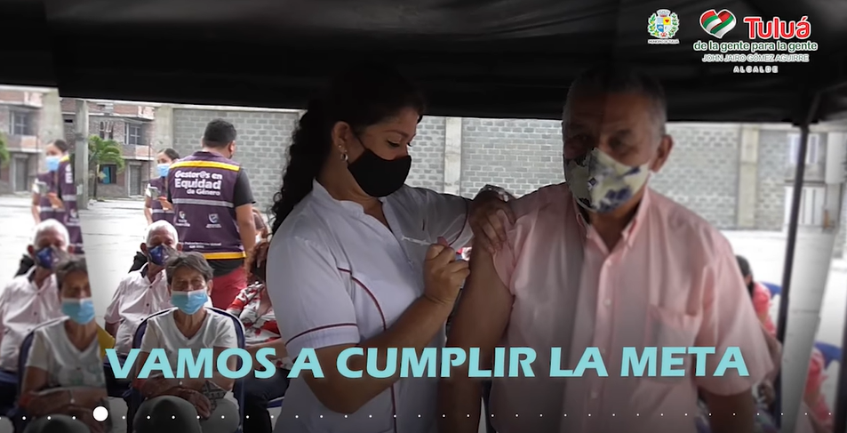 Estamos cerca del 70% de la población vacunada contra el COVID-19 en el Municipio de Tuluá. - Alcaldía de Tuluá