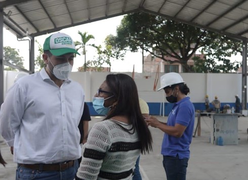 La Alcaldía de Palmira construye cubiertas en escenarios deportivos de cinco instituciones educativas