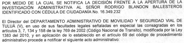 NOTIFICACIÓN POR AVISO – RESOLUCIÓN No 340-59-0421