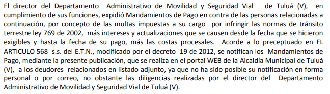 NOTIFICACIÓN POR AVISO – RESOLUCION No. 340-59-0864