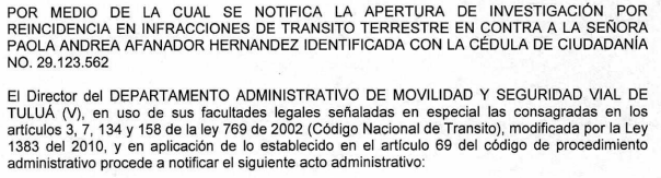 NOTIFICACIÓN POR AVISO – RESOLUCIÓN No 340-59-6310