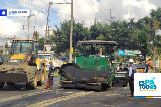 ¡Lo estamos haciendo! Esta semana quedarán listas las obras de rehabilitación vial entre Armenia y Calarcá