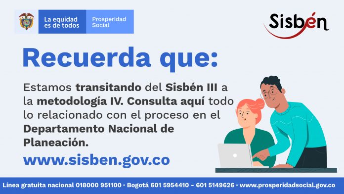 INVITACION A LOS JOVENES EN ACCIÓN PARA ACTUALIZAR SU SISBEN IV