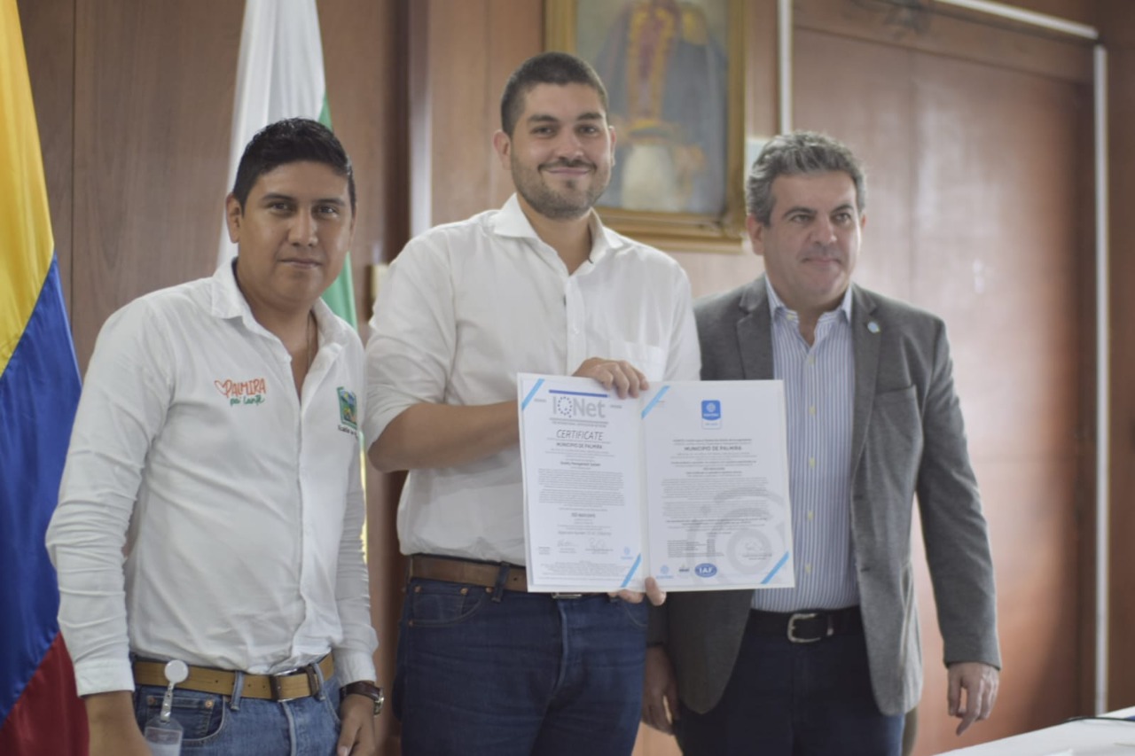 La Alcaldía de Palmira recibió renovación del certificado de calidad otorgado por Icontec