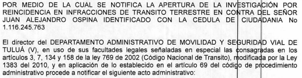 NOTIFICACIÓN POR AVISO – RESOLUCIÓN No 340-59-0668