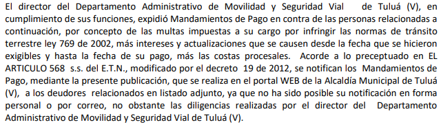 NOTIFICACIÓN POR AVISO – RESOLUCIÓN No 340-59-1132