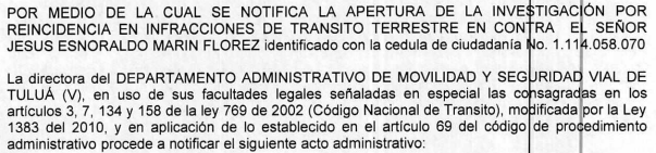 NOTIFICACIÓN POR AVISO – RESOLUCIÓN No 340-59-1166