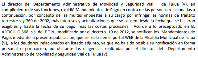 NOTIFICACIÓN POR AVISO – RESOLUCIÓN No 340-59-1435