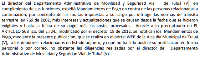NOTIFICACIÓN POR AVISO – RESOLUCIÓN No 340-59-1813