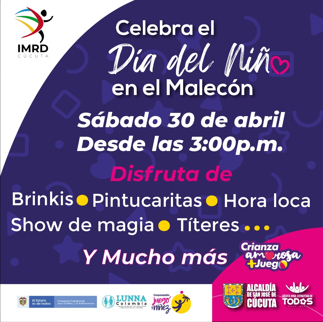 CON ACTIVIDADES EN EL MALECÓN, EL IMRD CELEBRA EL MES DE LA NIÑEZ »