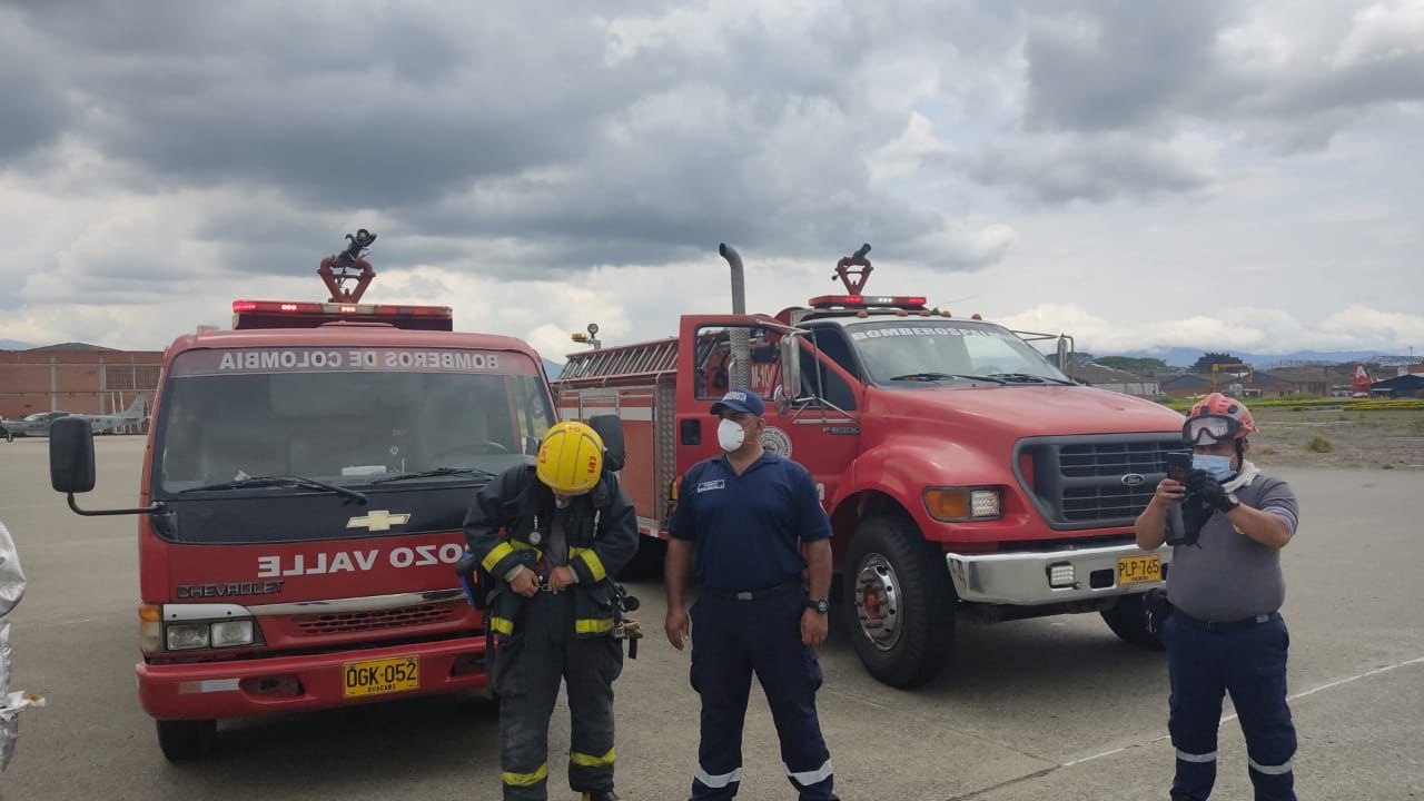 Con simulacro en el Aeropuerto Internacional Alfonso Bonilla Aragón, se busca fortalecer el Plan de Emergencias para beneficio de los viajeros