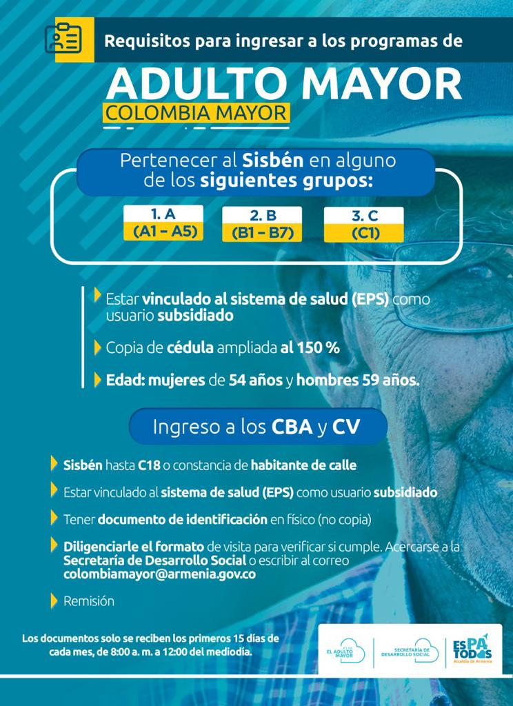 Entrega del trámite Aval de Colombia Mayor será hasta el 5 de abril