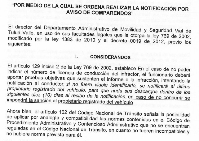 NOTIFICACIÓN POR AVISO – RESOLUCIÓN 340-59-1902