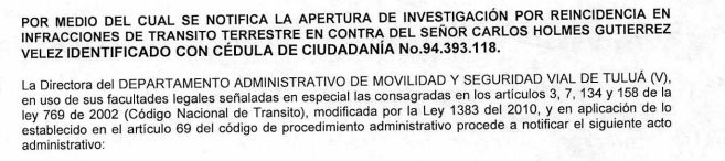 NOTIFICACIÓN POR AVISO – RESOLUCIÓN No. 340-59-0517