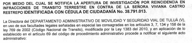 NOTIFICACIÓN POR AVISO – RESOLUCIÓN No. 340-59-0573