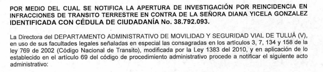 NOTIFICACIÓN POR AVISO – RESOLUCIÓN No. 340-59-0580