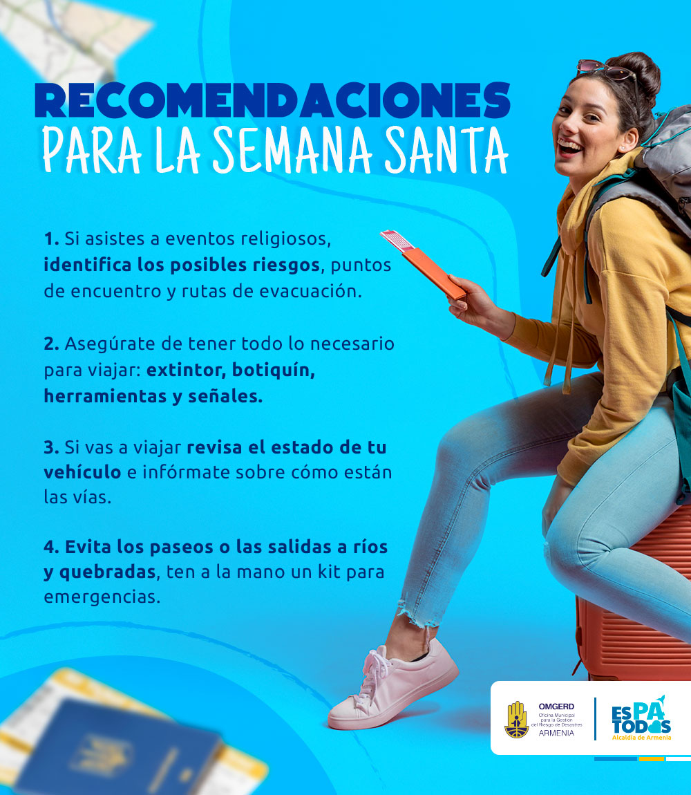 Omgerd invita a los viajeros a seguir las recomendaciones durante la Semana Santa