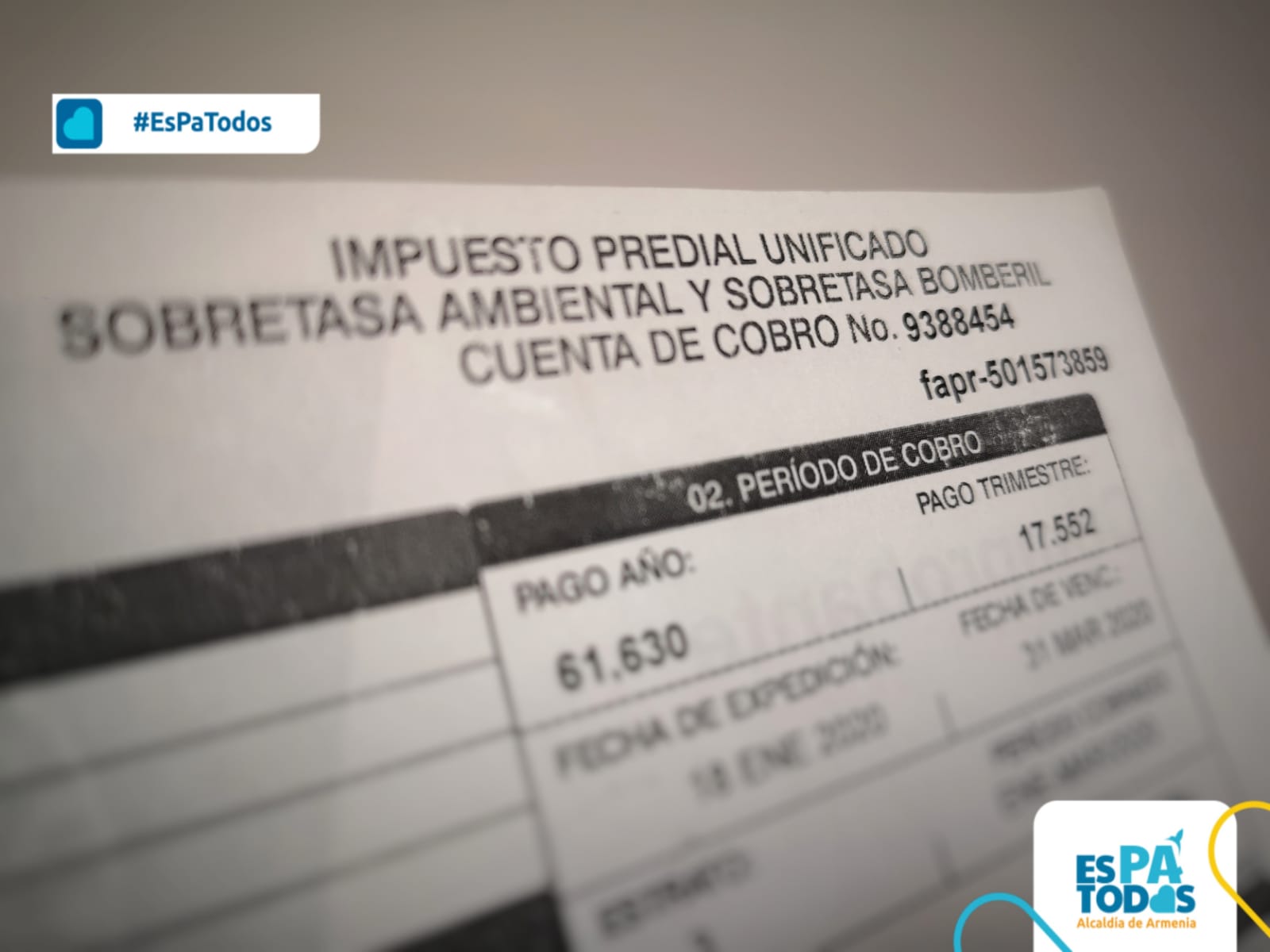¡Los cuyabros le cumplen a la ciudad! Más de $41 mil millones pagados en Impuesto Predial Unificado con corte al 31 de marzo de 2022