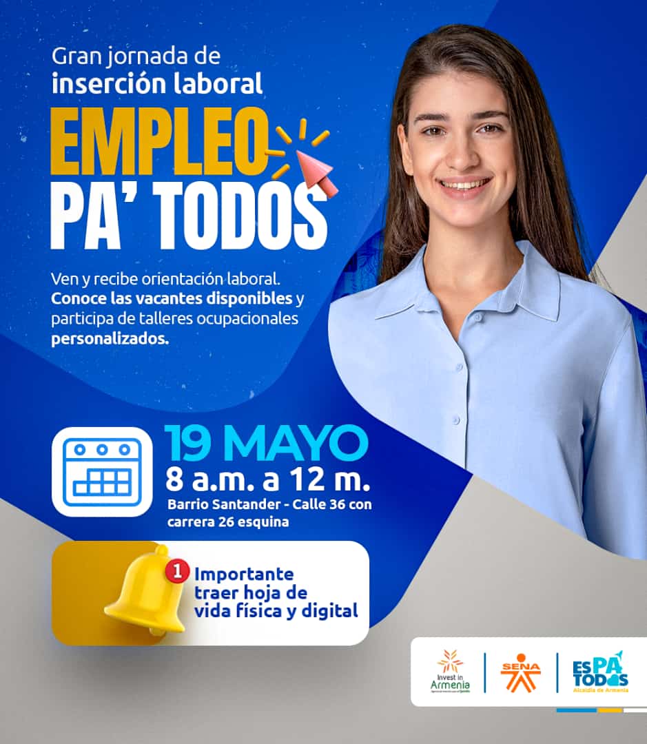 Hoy, 25 empresas ofertarán más de 4.200 vacantes en jornada de inserción laboral en el barrio Santander