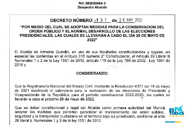Ley seca y prohibición de productos inflamables durante este fin de semana