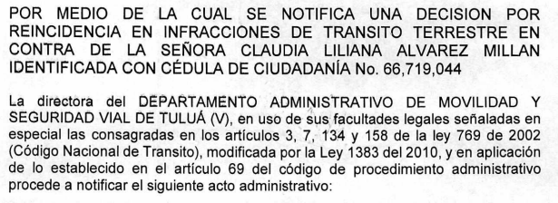 NOTIFICACIÓN POR AVISO – RESOLUCIÓN No. 340-59-3199