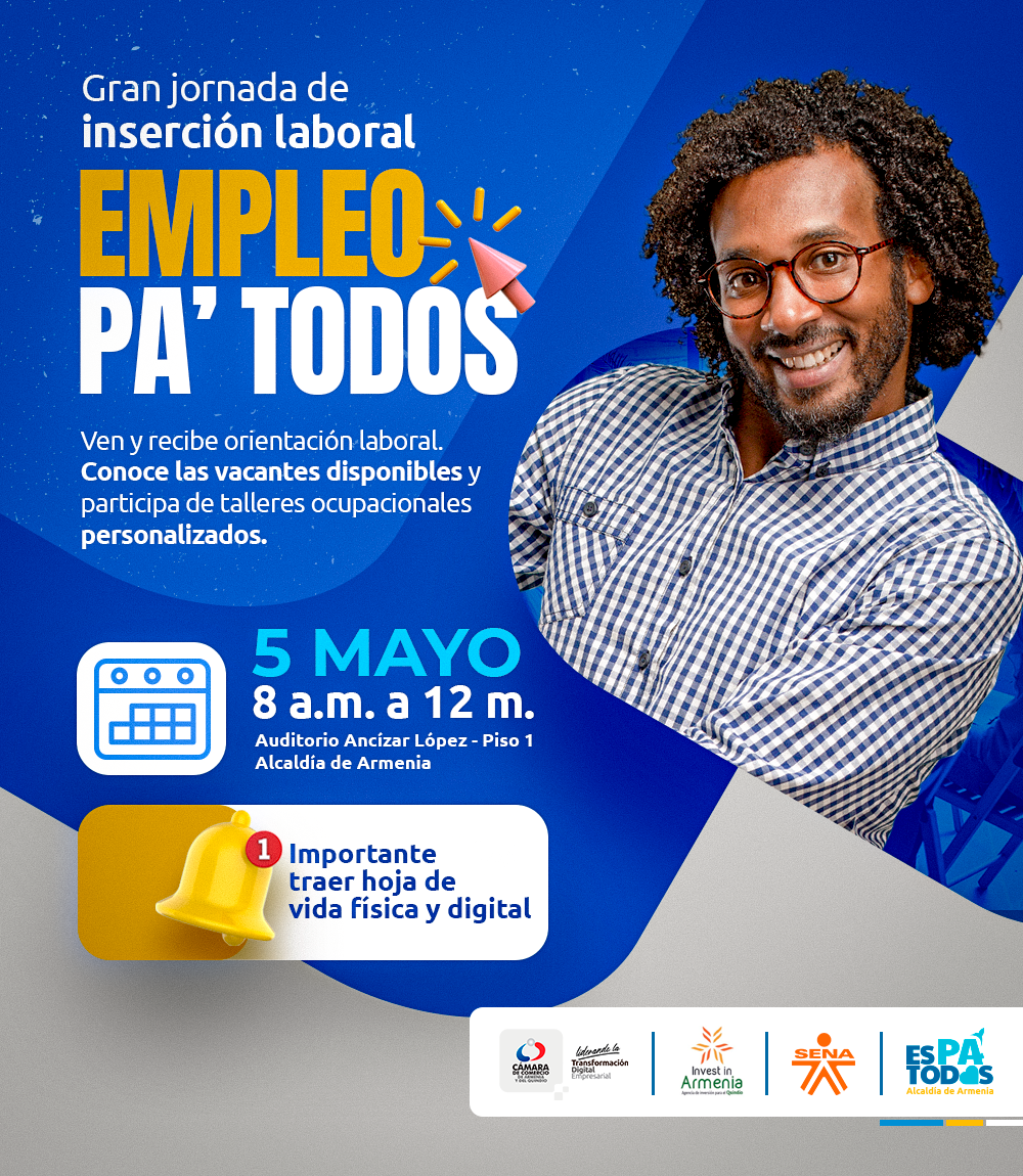 Nueva jornada de empleo con 707 vacantes y lanzamiento del convenio con el SENA para crear oficina satélite de empleo