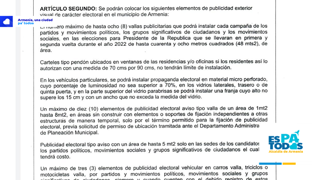 Publicidad exterior de campañas presidenciales que presentan incumplimientos deberá ser desmontada