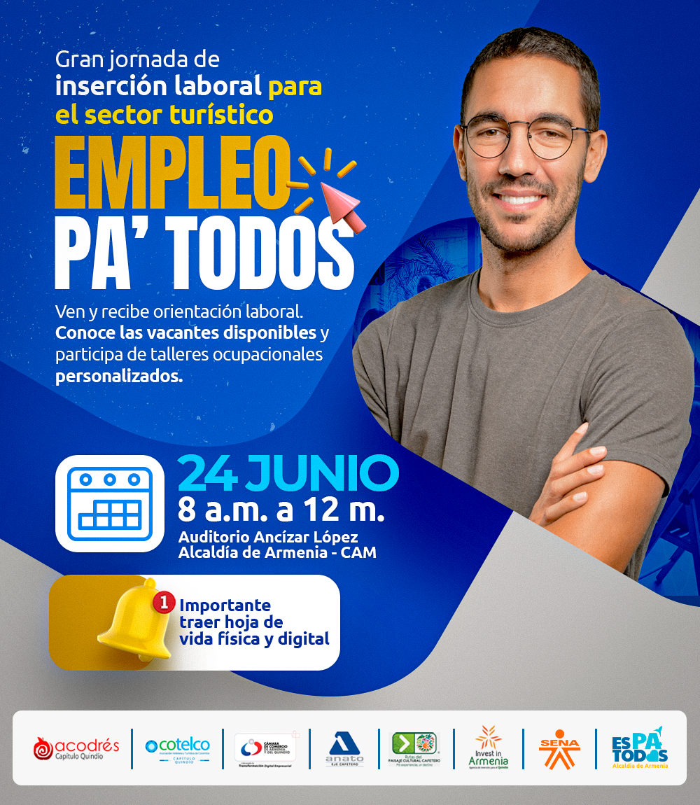 Con 671 vacantes laborales, Alcaldía lidera jornada de Empleo Pa’ Todos en el CAM