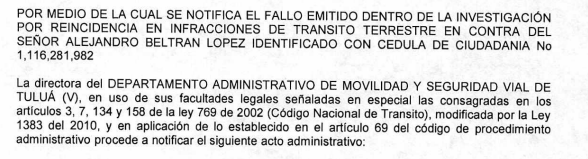 NOTIFICACIÓN POR AVISO – RESOLUCIÓN No. 340-59-1162