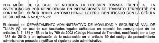 NOTIFICACIÓN POR AVISO – RESOLUCIÓN No. 340-59-1244