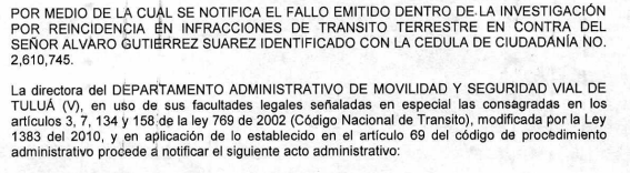 NOTIFICACIÓN POR AVISO – RESOLUCIÓN No. 340-59-1247