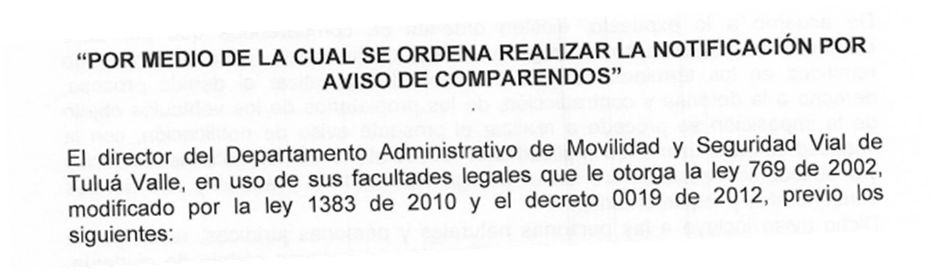NOTIFICACIÓN POR AVISO – RESOLUCIÓN No. 340-59-3456