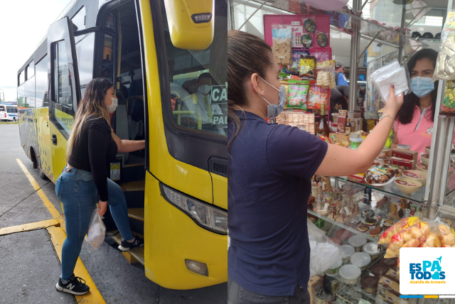 Secretaría de Salud verificó uso de tapabocas en Terminal de Transportes de Armenia