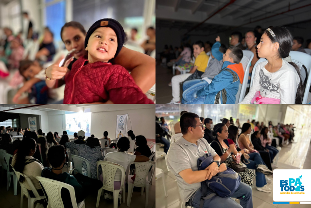 ¡Como de película! 250 cuyabros disfrutaron de cine en familia en el centro comercial San Sur
