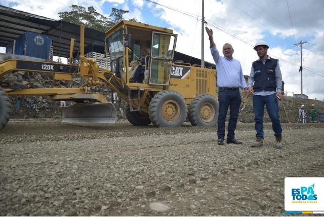 Alcalde Ríos Morales confirma avance de la glorieta en la doble calzada Armenia – Montenegro