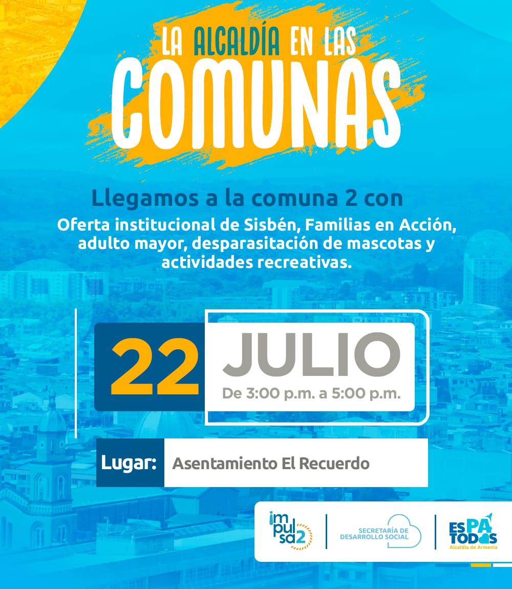 Alcaldía llega a la comuna 2 con la oferta institucional de la Secretaría de Desarrollo Social
