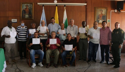Con el apoyo de la Alcaldía de Palmira, nueve jueces de paz y un gestor de convivencia fueron certificados