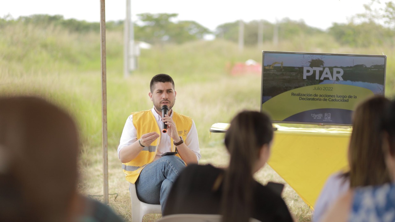 El alcalde de Palmira explica el estado actual del proyecto de obra de la PTAR