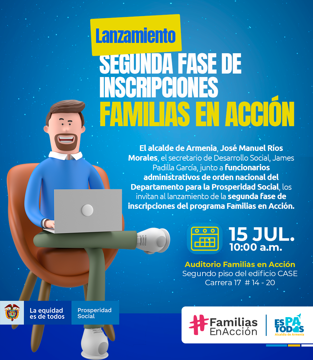 Gran jornada de inscripciones para la segunda fase de Familias en Acción; Alcaldía busca afiliar 9 mil hogares