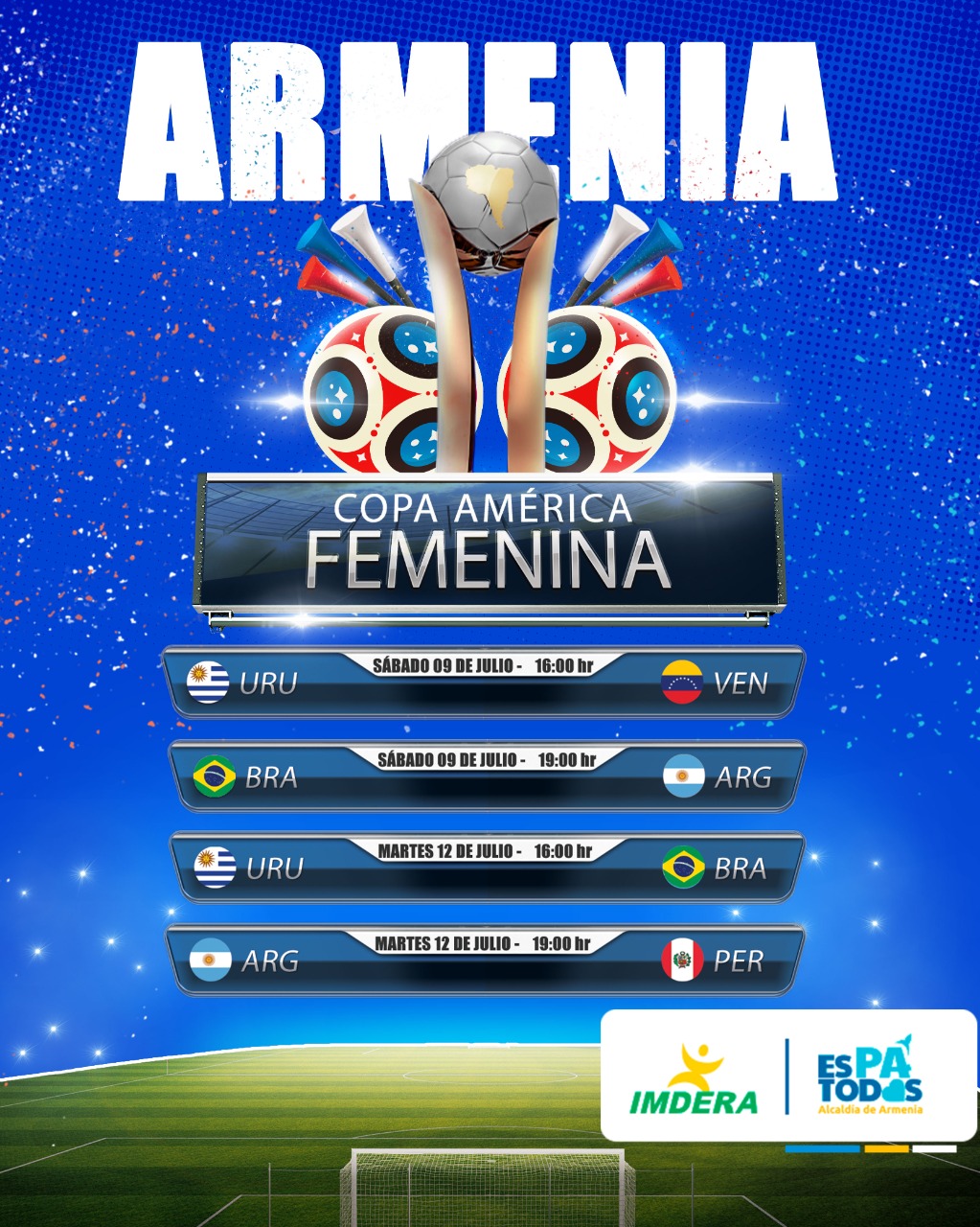 Hoy, todos los cuyabros al Centenario; se jugarán dos partidos por la Copa América Femenina