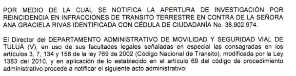 NOTIFICACIÓN POR AVISO – RESOLUCIÓN No. 340-59-0886