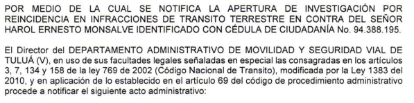 NOTIFICACIÓN POR AVISO – RESOLUCIÓN No. 340-59-1684
