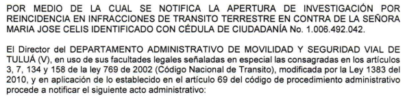 NOTIFICACIÓN POR AVISO – RESOLUCIÓN No. 340-59-1690
