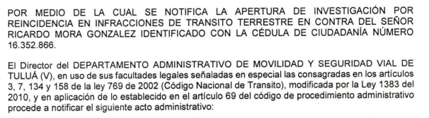 NOTIFICACIÓN POR AVISO – RESOLUCIÓN No. 340-59-2311