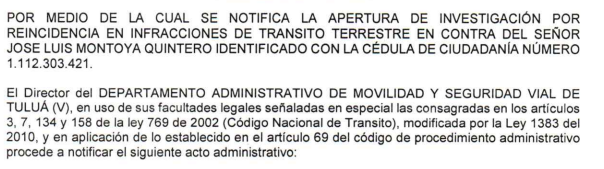 NOTIFICACIÓN POR AVISO – RESOLUCIÓN No. 340-59-2314