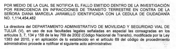 NOTIFICACIÓN POR AVISO – RESOLUCIÓN No. 340-59-2872