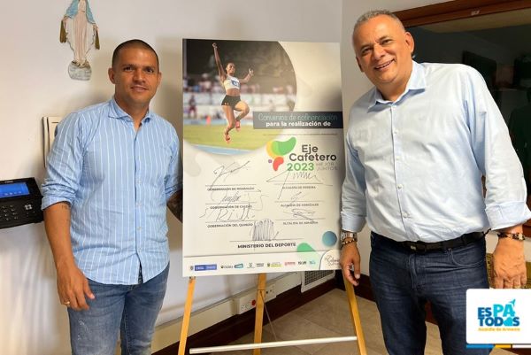 Alcalde y Ministro del Deporte firmaron convenio que asegura recursos para escenarios de Juegos Nacionales 2023