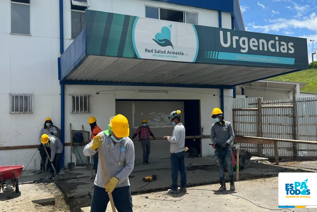 Con $105 millones de recursos de Regalías, gestionados por el alcalde Ríos Morales, Red Salud avanza en el mejoramiento de su infraestructura; se proyecta entrega para 2023