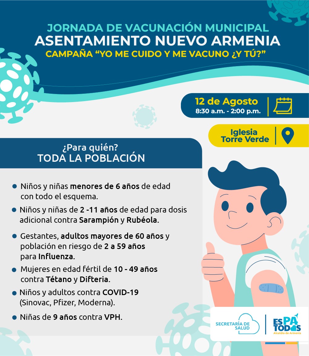 Hoy, jornada de vacunación en el asentamiento Nuevo Armenia