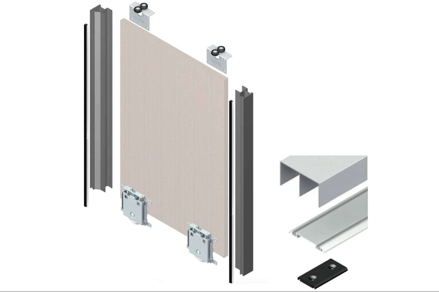 Crear espacios funcionales y estéticos con los kits para puertas correderas de ADC